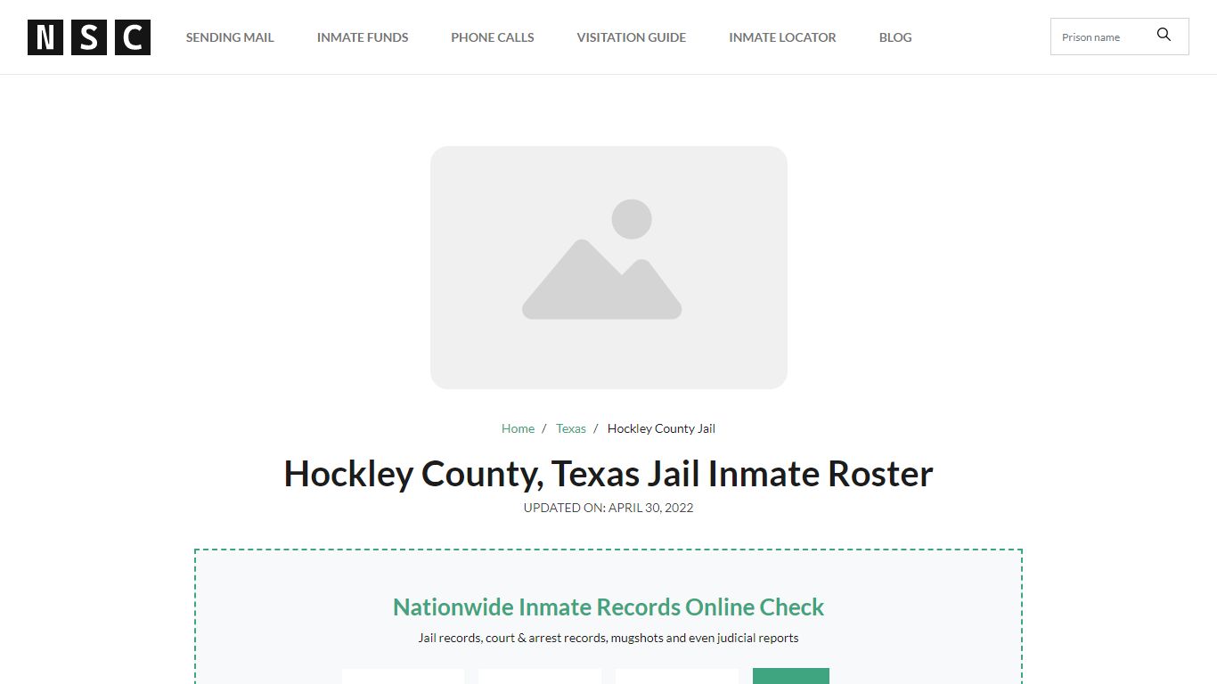 Hockley County, Texas Jail Inmate List